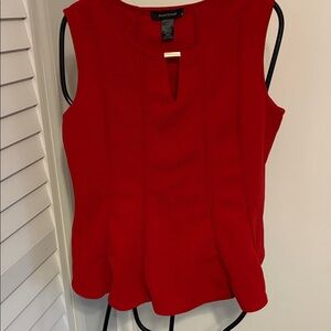 Ashley Stewart Bold Red Sleeveless Top